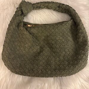 Urban Expressions Viral Olive Green Woven Women's Bag